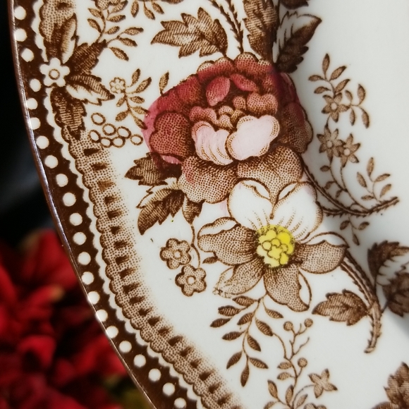 Royal Staffordshire Clarice Cliff Tonquin Brown MuliColor Dinner Plate - Picture 8 of 9